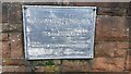 Plaque on SW parapet of Bridge CBC2/54