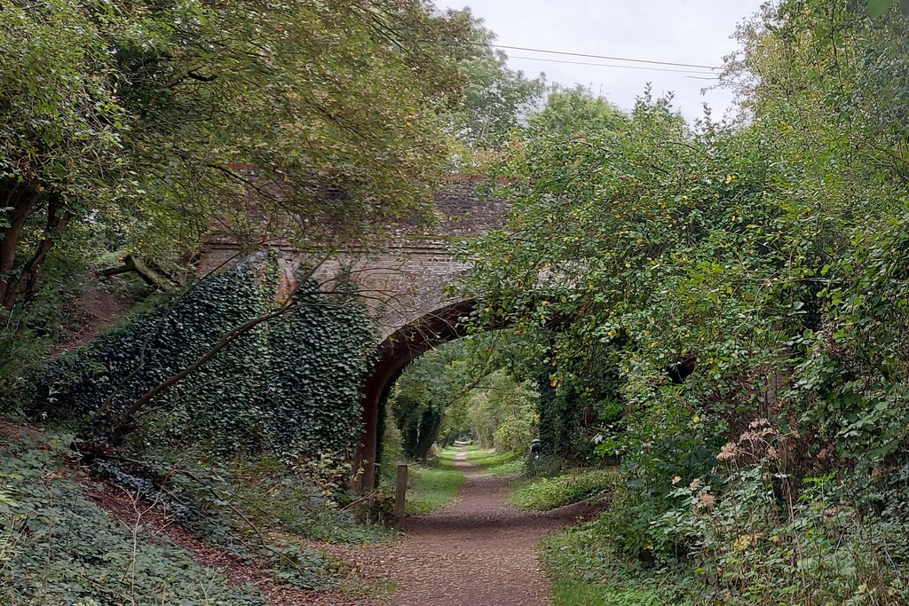 The Flitch Way passing beneath Brook... © Tim Heaton :: Geograph ...