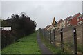 Footpath heading East from Thaxted Road