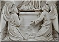 Crediton, Holy Cross Church: The 1926 Fellowes Prynne reredos behind the high altar (detail) 1