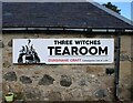 Sign for the Three Witches Tearoom