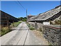 The road end at Home Farm