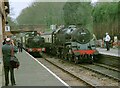 ST1628 : Arrival at Bishops Lydeard, West Somerset Railway by Martin Tester