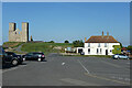 Remains of church and the King Ethelbert, Reculver