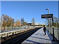 SO8950 : Frosty platform at Worcestershire Parkway station by Roy Hughes