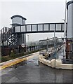 New footbridge at Pontypool & New Inn railway station, Torfaen