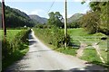 Road approaching Pennant Melangell,