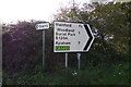 Roadsigns on B1354 Old Church Road