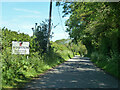 Wootton Lane enters Wootton