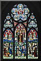 A stained glass window in Holy Trinity Church, Melrose