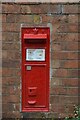 SJ8725 : Victorian wall-mounted postbox, Seighford near Stafford by Rod Grealish