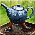 NY4635 : Hutton-in-the-Forest, 'Potfest in the Park': 'Little Teapot' by Mike Parry by Michael Garlick