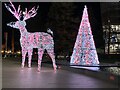 SJ3489 : Christmas decorations at Chevasse Park by Richard Hoare