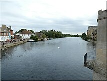 TL3171 : Looking south-east along River Great Ouse from St Ives Bridge by David Smith