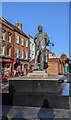 SO8554 : Sir Edward Elgar turning his back on Worcester's Victorian Christmas Market by Roy Hughes