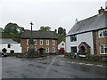 SO5708 : Houses and village cross, Clearwell by Jonathan Thacker