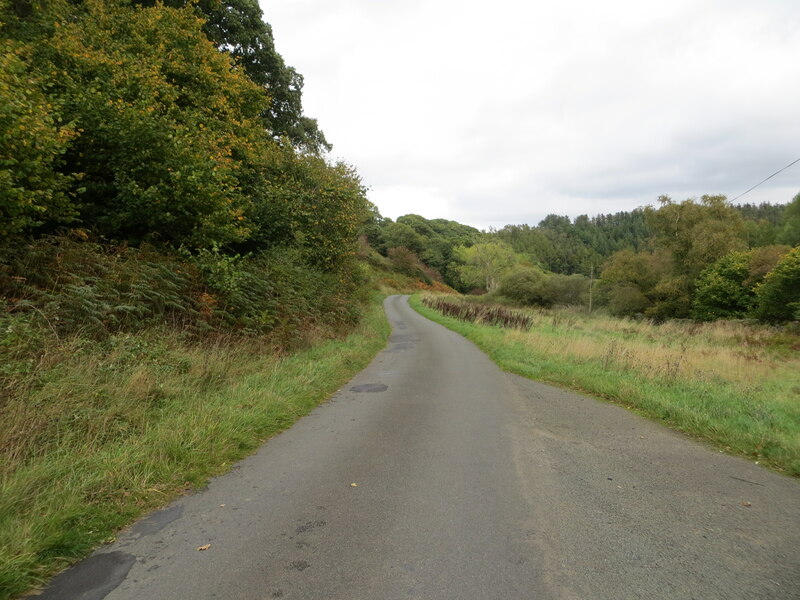 Minor Road Following The Course Of © Peter Wood Geograph Britain