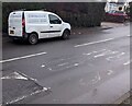 ST3090 : VRI white van, Pillmawr Road, Malpas, Newport by Jaggery