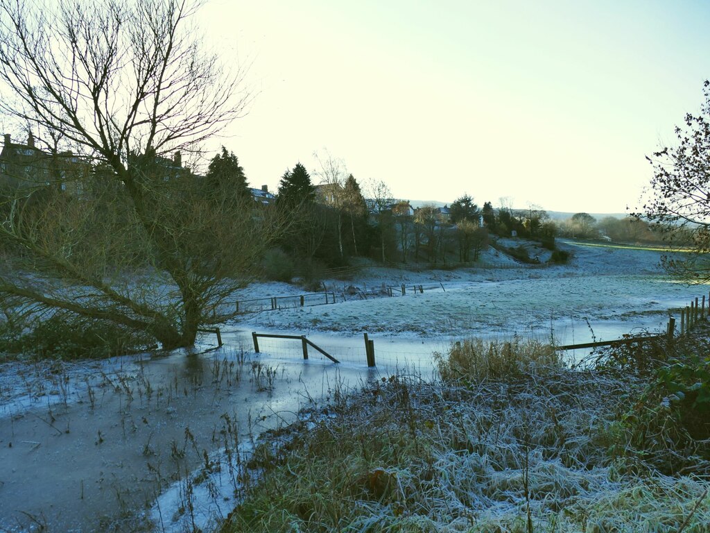 Frozen pond just outside Ilkley © Stephen Craven :: Geograph Britain ...