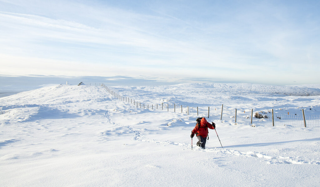 Hill walker returning from summit of... © Trevor Littlewood :: Geograph ...