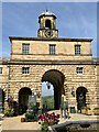 SK2670 : Stables courtyard at Chatsworth Horse Trials by Jonathan Hutchins