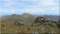 NB1208 : On Uisgneabhal Mor - summit cairn by Colin Park