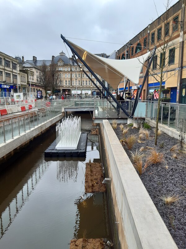 Construction work to uncover the dock... © Gareth James :: Geograph ...