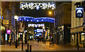 Christmas lights on Greengate Street, Stafford