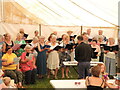 A choir at the Chew Stoke Harvest Home