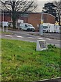 Walled Gardens direction sign on grass, Cwmbran