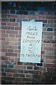 Old Milestone plate by A283, The Toll House