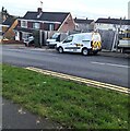 ST3090 : CES white van, Rowan Way, Malpas, Newport by Jaggery