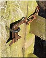 NT9924 : Typical Northumbrian gate latch by Leanmeanmo