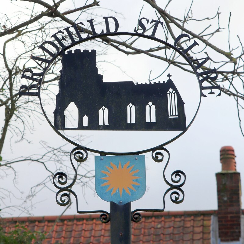 Bradfield St Clare village sign © Bob Mitchell :: Geograph Britain and ...