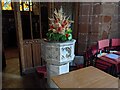 SO7559 : Font at St. Peter's church (Martley) by Fabian Musto