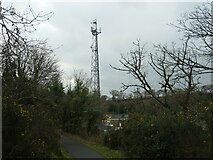 SH4862 : Telecoms mast, Caernarfon by Christine Johnstone