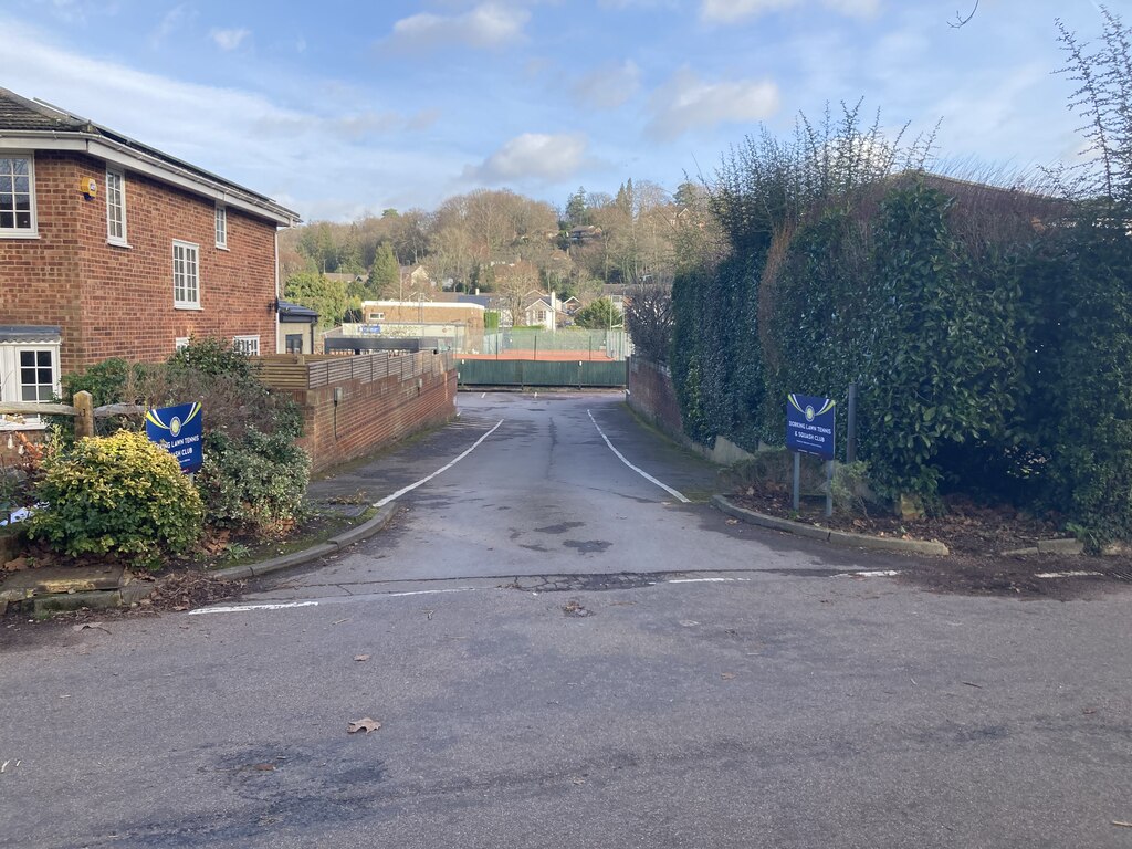 Dorking Tennis Club - entrance off... © P Harris :: Geograph Britain ...