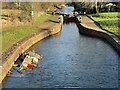 SK4927 : Sunken canal boat by David Lally