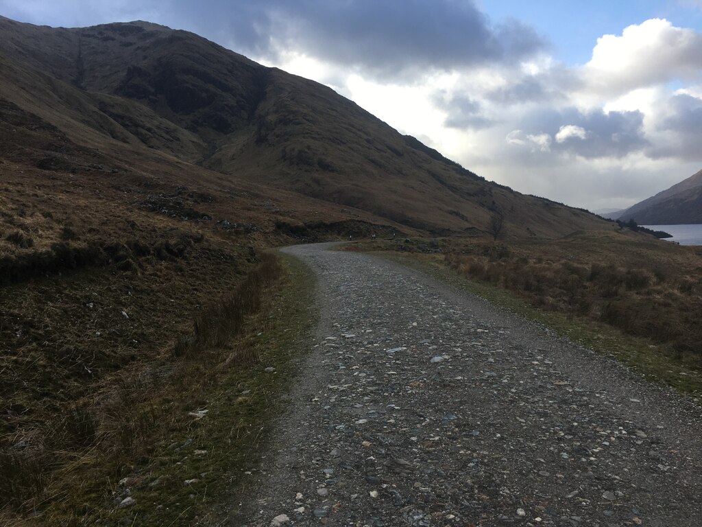 Gravel road along Loch Shiel © Steven Brown :: Geograph Britain and Ireland