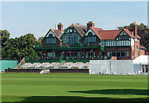 SJ3885 : Cricket pavilion, Aigburth Road, Liverpool by Stephen Richards