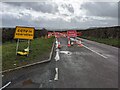 SJ5905 : Road Closed on the B4380 by TCExplorer