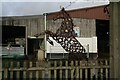 Horse shoe horse sculpture, Trent Valley Equestrian Centre (2)