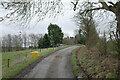 The road between Plas Bedw and Bryn-rhedyn, Pentre-Celyn