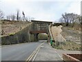 Historic railway bridge across Stoneclough Road