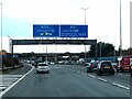 The M275 leaving the M27 at Cosham