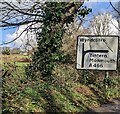 Wyndcliffe direction sign, Monmouthshire