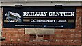 Railway Canteen Community Club nameboard, Treherbert