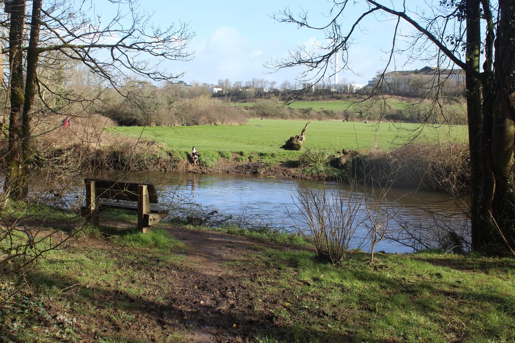 Bench facing across the Western Cleddau © M J Roscoe :: Geograph ...