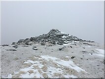 NM9698 : Cairn on the summit of Sgurr Mor by Steven Brown