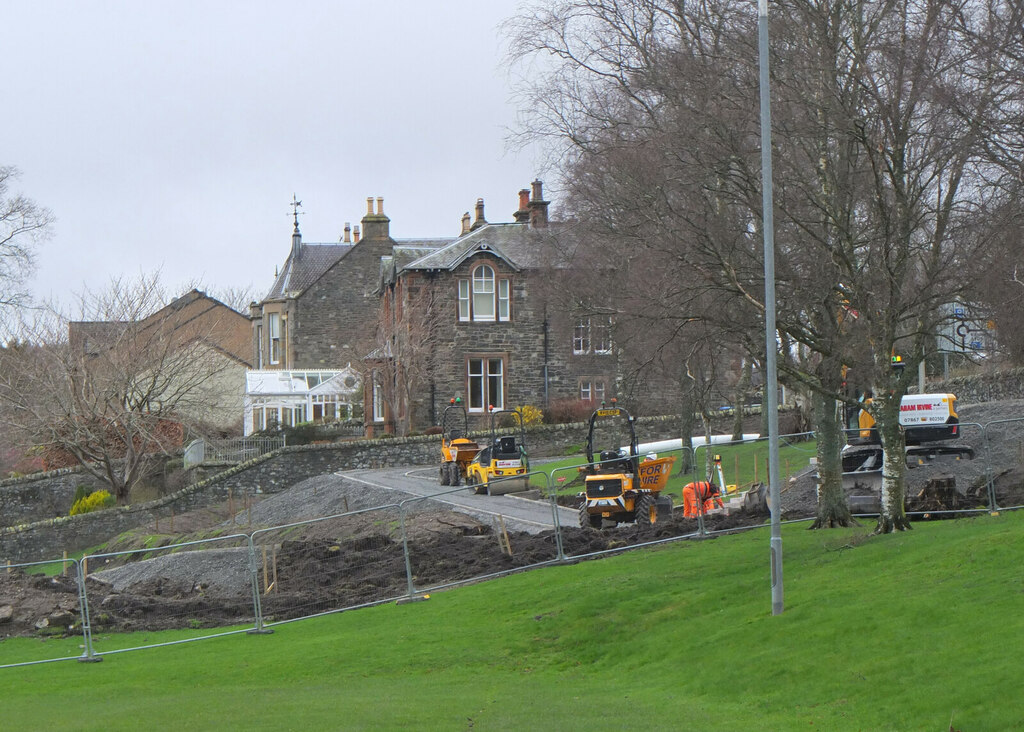 Cyclepath construction in Whitestone... © Jim Barton :: Geograph ...